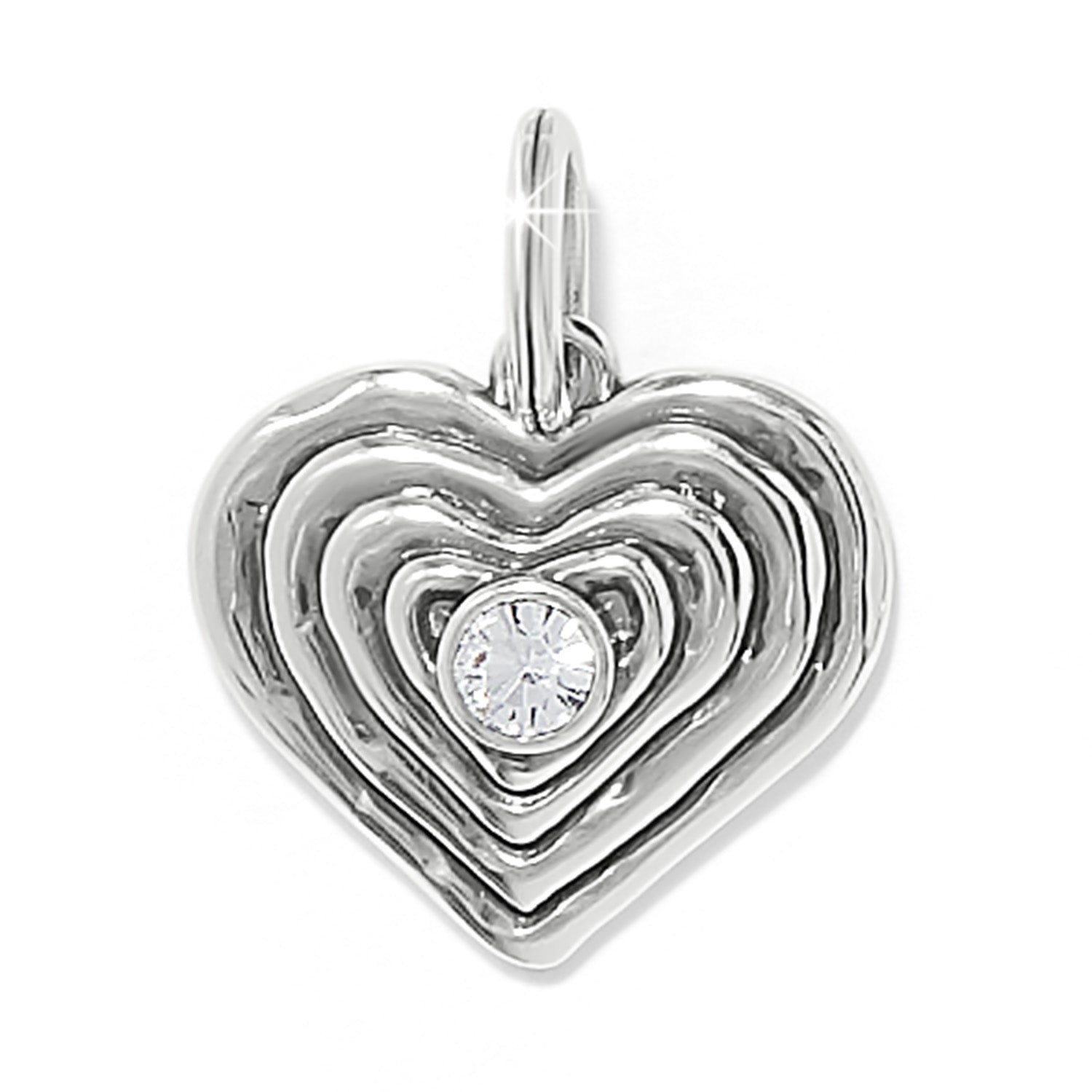 Brighton Token Kosmos Heart Amulet | Silver - Juli's Wearable Art