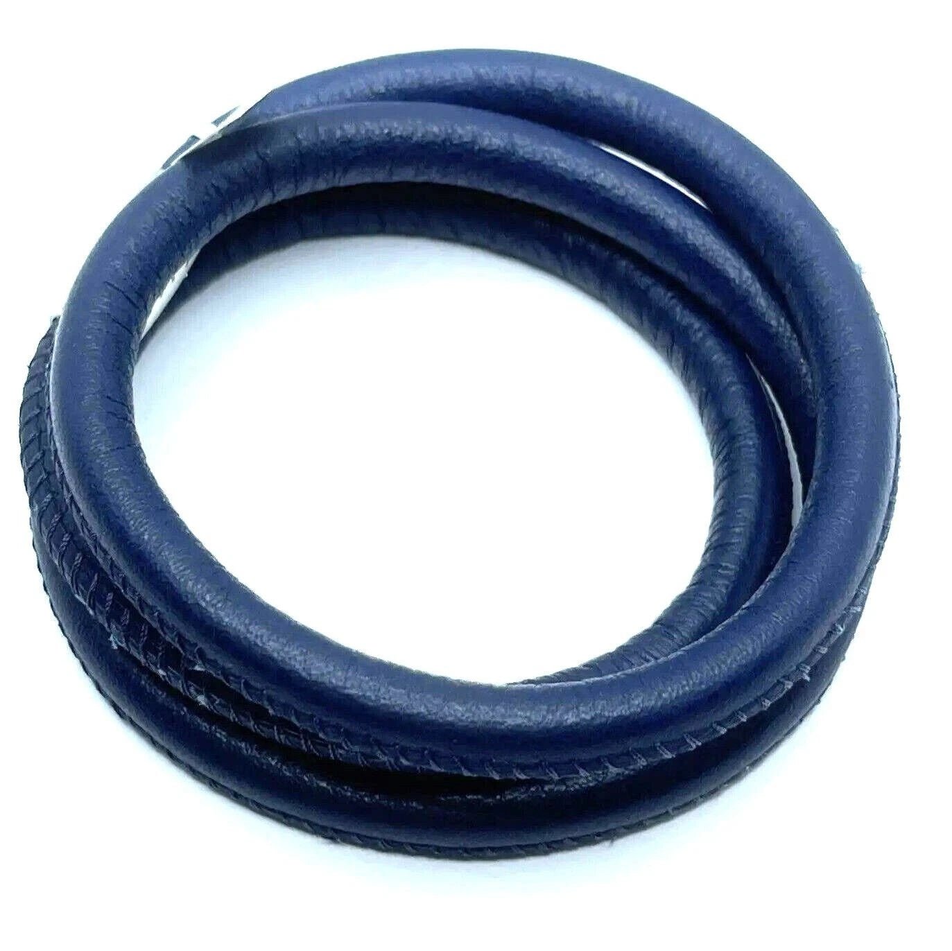 Brighton Triple Leather Woodstock Bracelet | Navy Blue