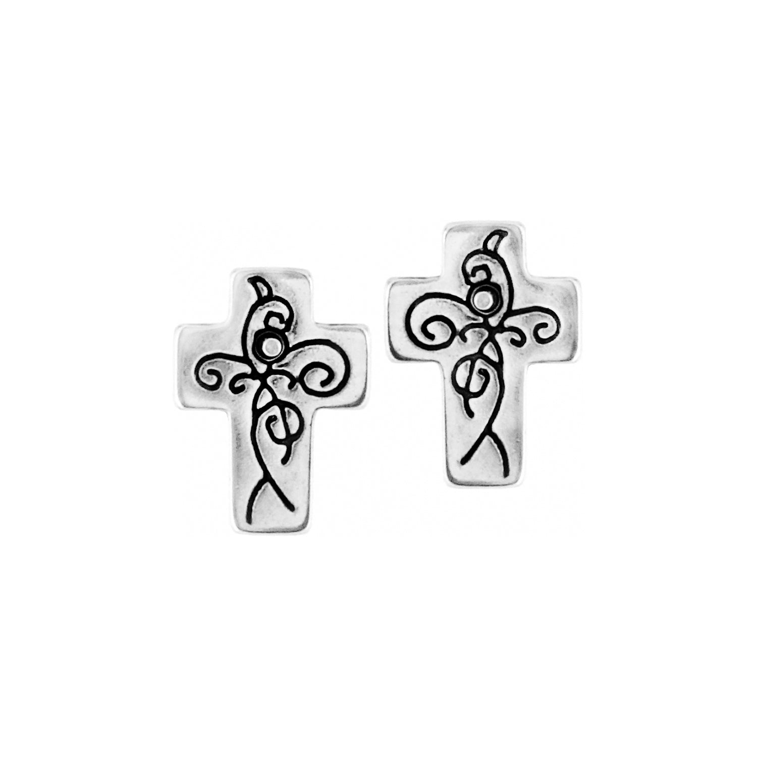 Brighton True Cross Mini Post Earrings - Juli's Wearable Art