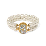 Brighton Trust Your Journey Double Pearl Stretch Bracelet - Juli's Wearable Art