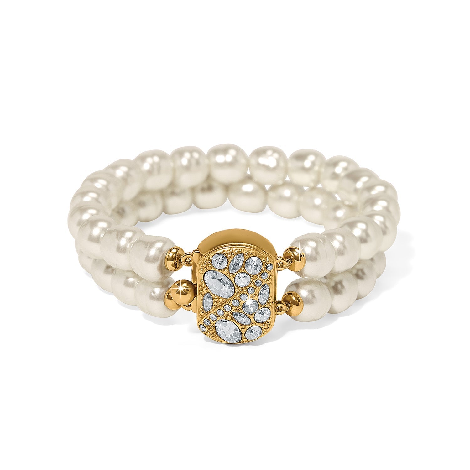 Brighton Trust Your Journey Double Pearl Stretch Bracelet - Juli's Wearable Art