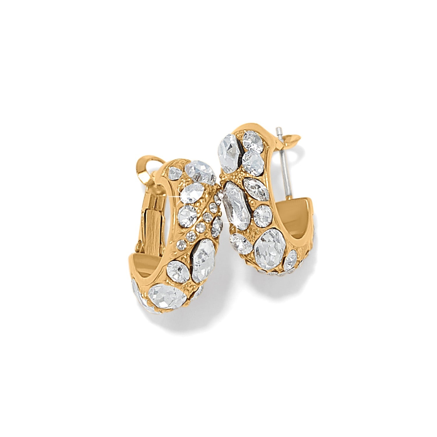 Brighton Trust Your Journey Golden Hoop Earrings - Juli's Wearable Art