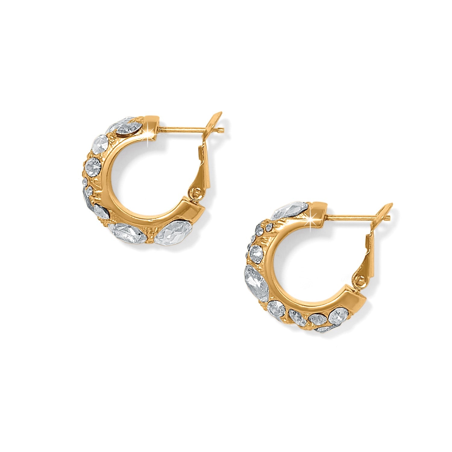 Brighton Trust Your Journey Golden Hoop Earrings - Juli's Wearable Art