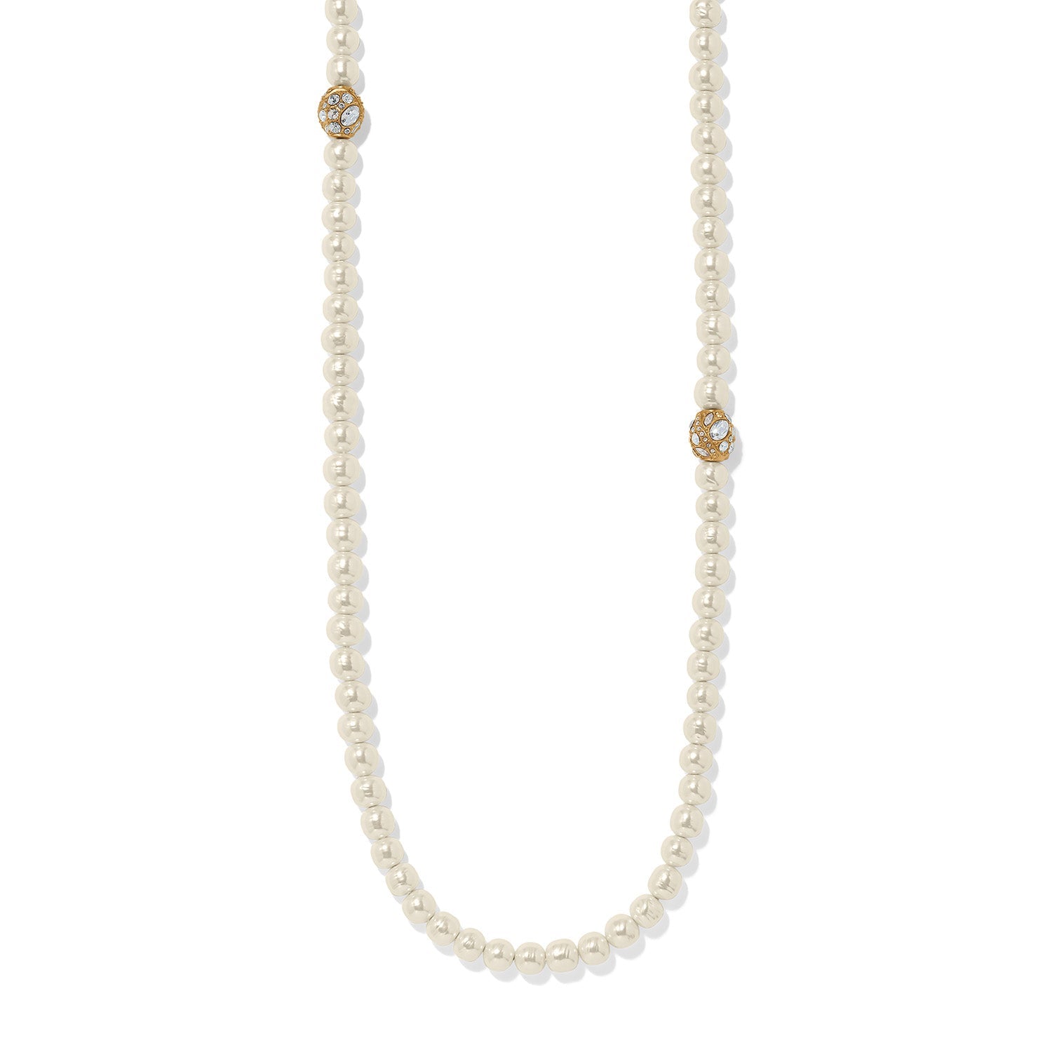 Brighton Trust Your Journey Long Pearl Necklace | Gold