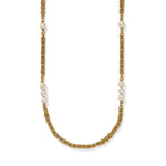 Brighton Trust Your Journey Pearl Chain Long Necklace | Gold - Juli's Wearable Art