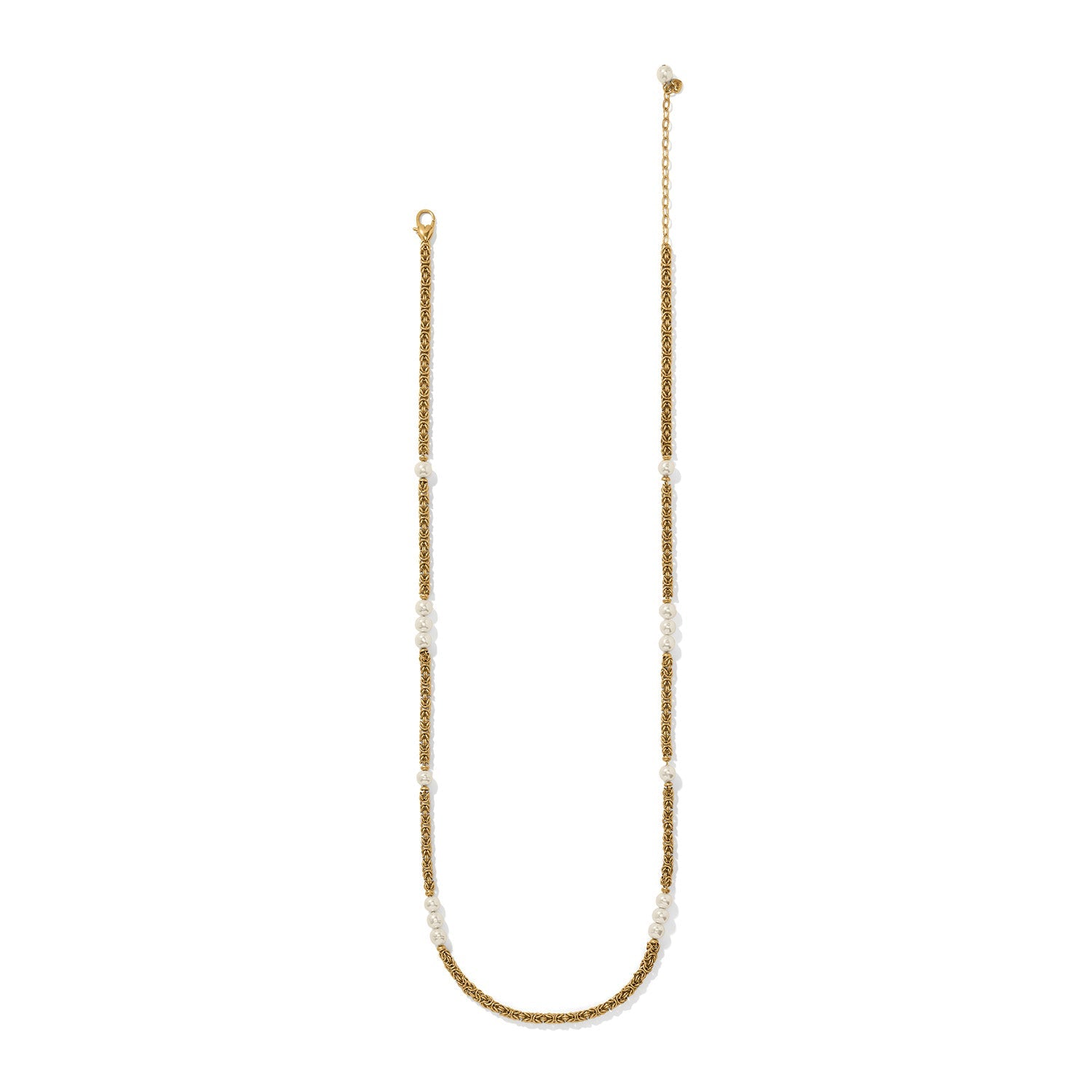 Brighton Trust Your Journey Pearl Chain Long Necklace | Gold - Juli's Wearable Art