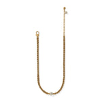 Brighton Trust Your Journey Pearl Chain Short Necklace | Gold - Juli's Wearable Art
