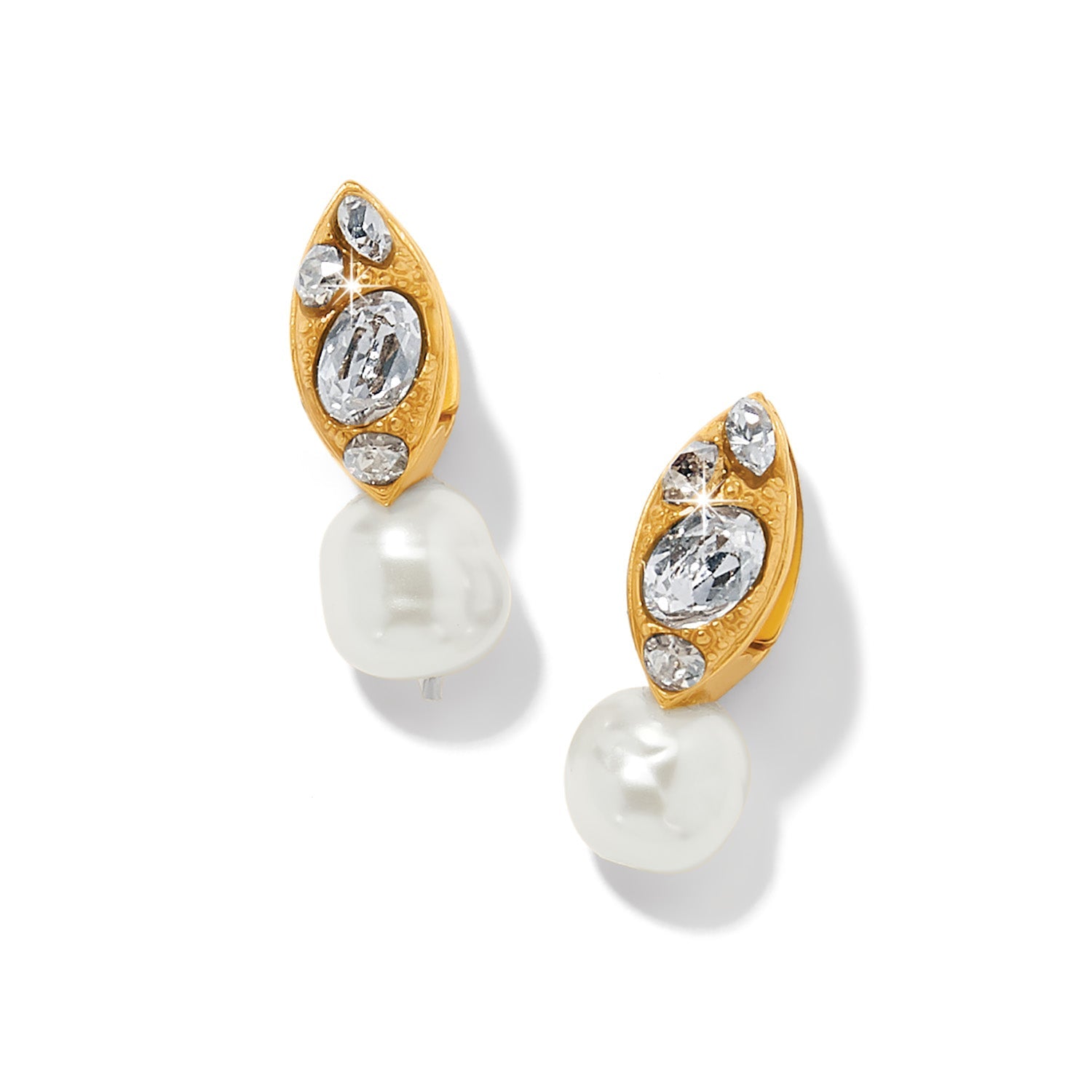 Brighton Trust Your Journey Pearl Drop Earrings - Juli's Wearable Art