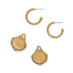 Brighton Twilight Waters Shell Hoop Earrings - Juli's Wearable Art