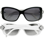 Brighton Twinkle Black - White Sunglasses - Juli's Wearable Art