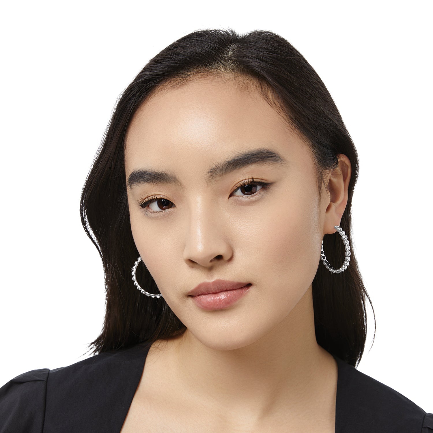 Brighton Twinkle Granulation Large Hoop Earrings - Juli's Wearable Art