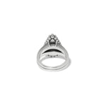 Brighton Twinkle Luxe Teardrop Ring | Silver + Blue - Juli's Wearable Art