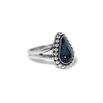 Brighton Twinkle Luxe Teardrop Ring | Silver + Blue - Juli's Wearable Art