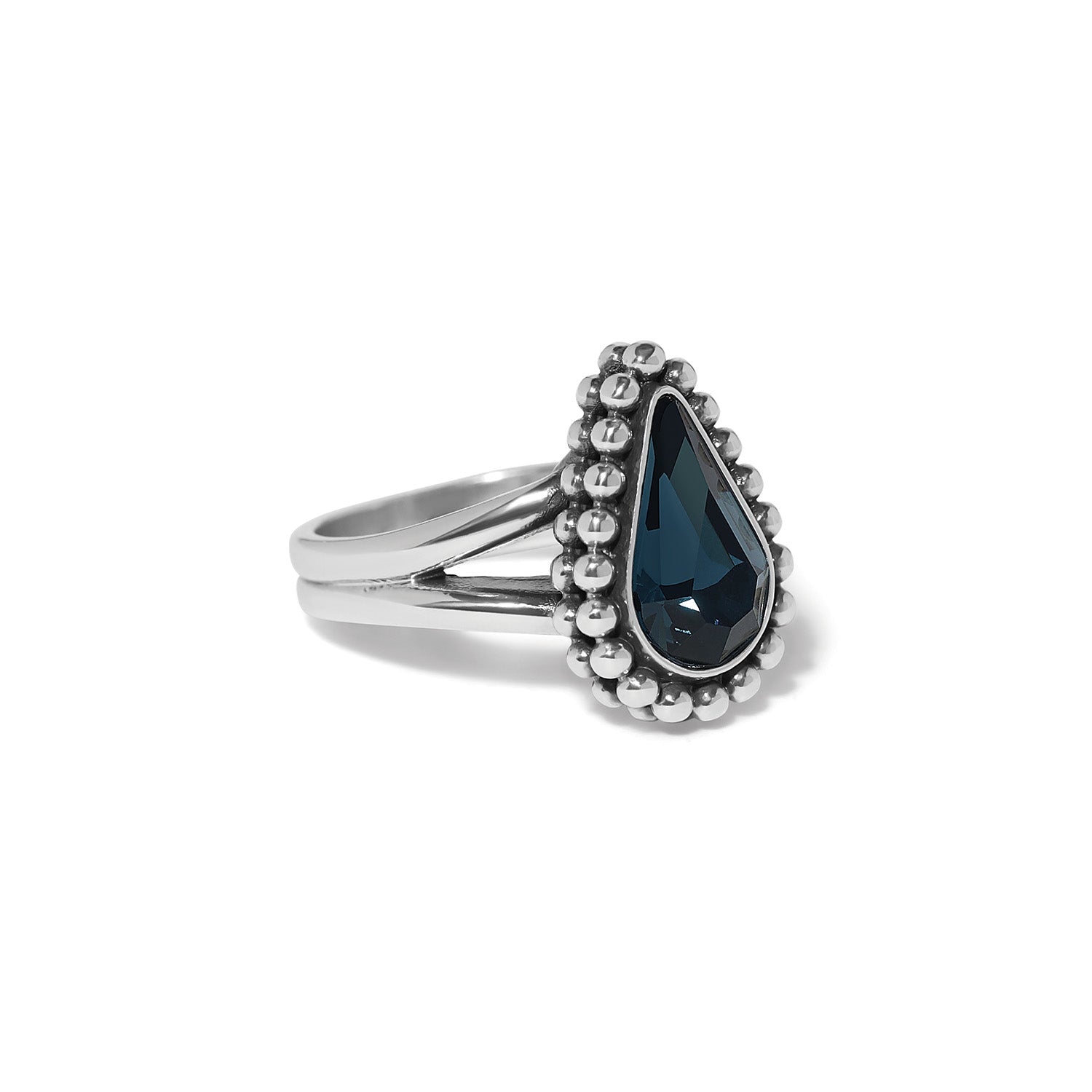 Brighton Twinkle Luxe Teardrop Ring | Silver + Blue