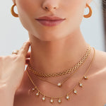 Brighton Twinkle Mod Droplet Reversible Necklace | Gold - Juli's Wearable Art