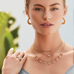 Brighton Twinkle Mod Droplet Reversible Necklace | Gold - Juli's Wearable Art