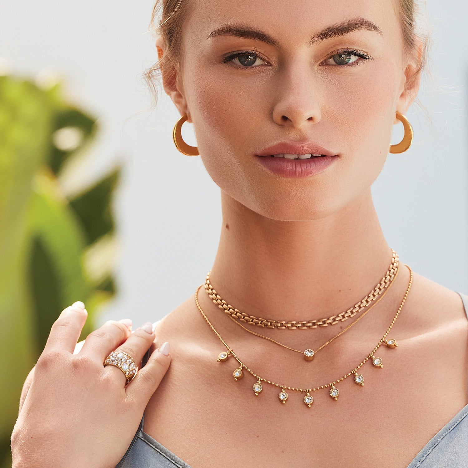 Brighton Twinkle Mod Droplet Reversible Necklace | Gold - Juli's Wearable Art