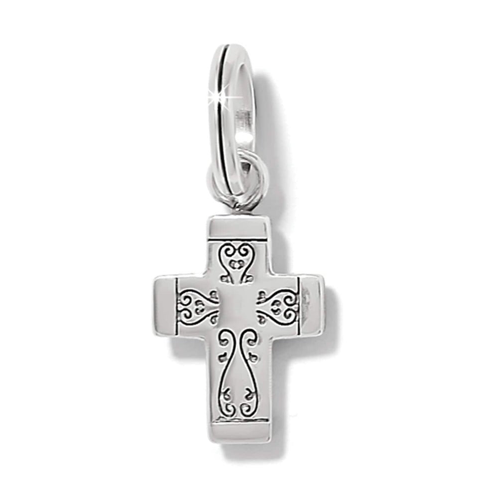 Brighton Venezia Cross Charm - Silver Gold
