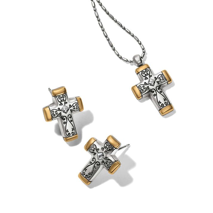 Brighton Venezia Cross Post Earrings - Juli's Wearable Art