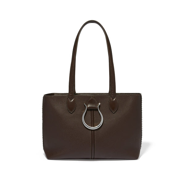 Brighton Wesley Tote in Cocoa Tobacco Brown