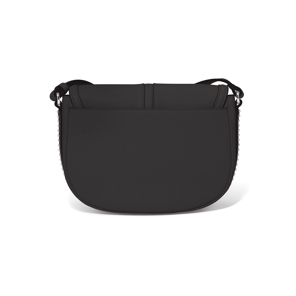 Brighton Weston Saddlebag in Black Leather - Juli's Wearable Art