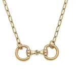Buckley Horsebit Necklace in Gold - Juli's Wearable Art