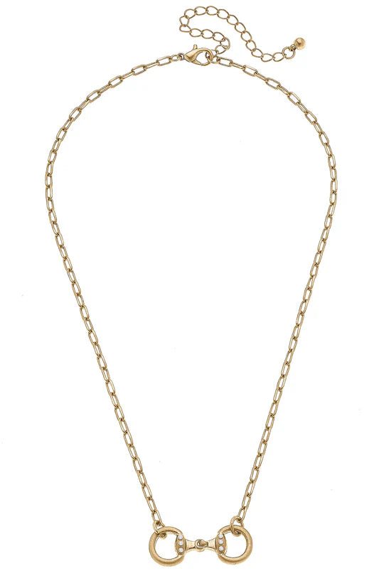 Buckley Horsebit Necklace in Gold - Juli's Wearable Art