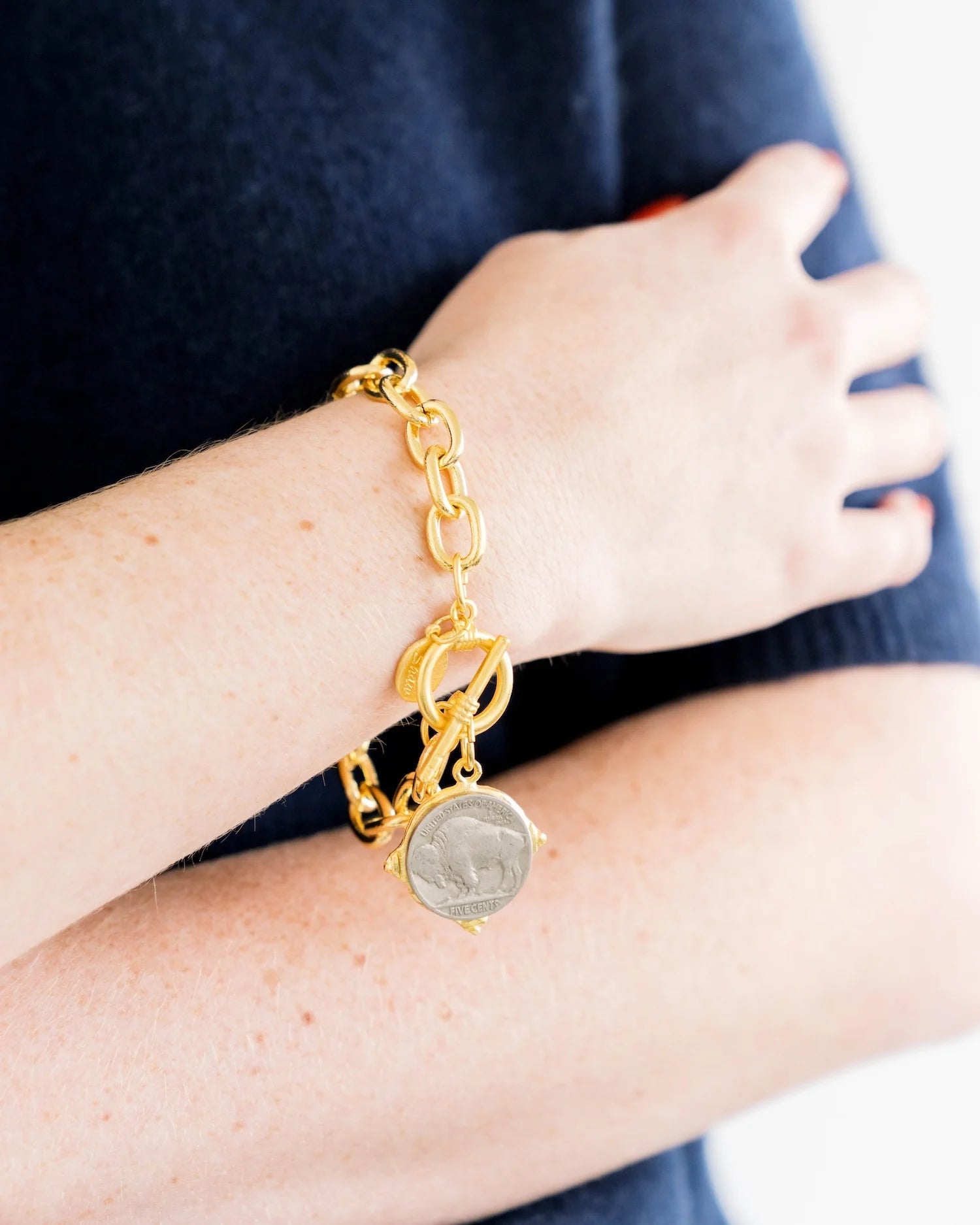 Buffalo Nickel Bracelet - Juli's Wearable Art