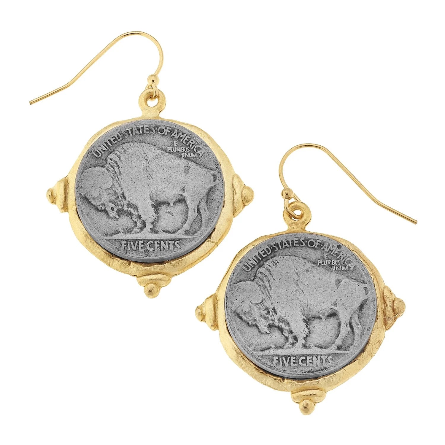 Buffalo Nickel Earrings - Juli's Wearable Art