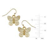 Butterfly Drop Earrings - Juli's Wearable Art