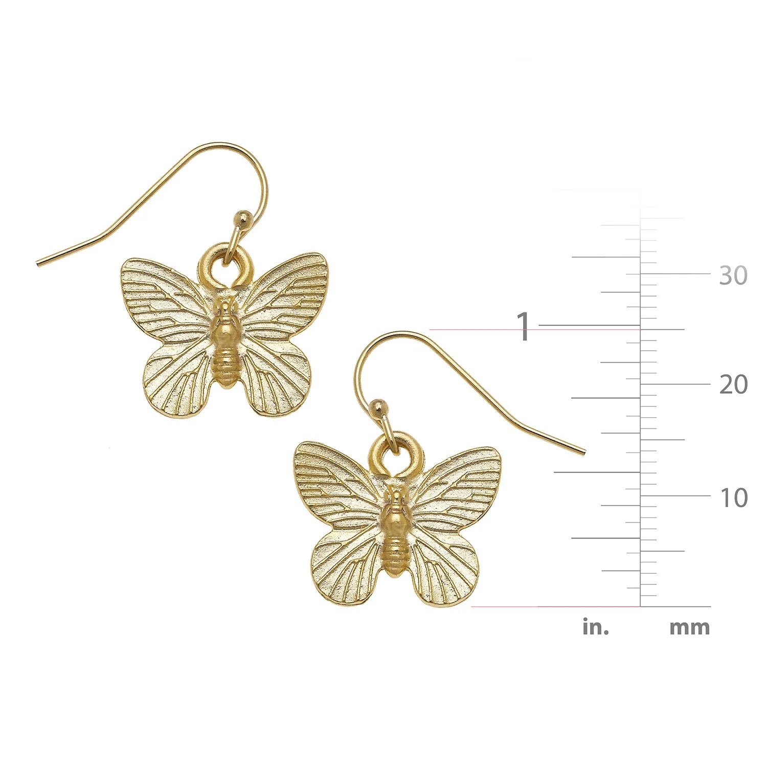 Butterfly Drop Earrings - Juli's Wearable Art
