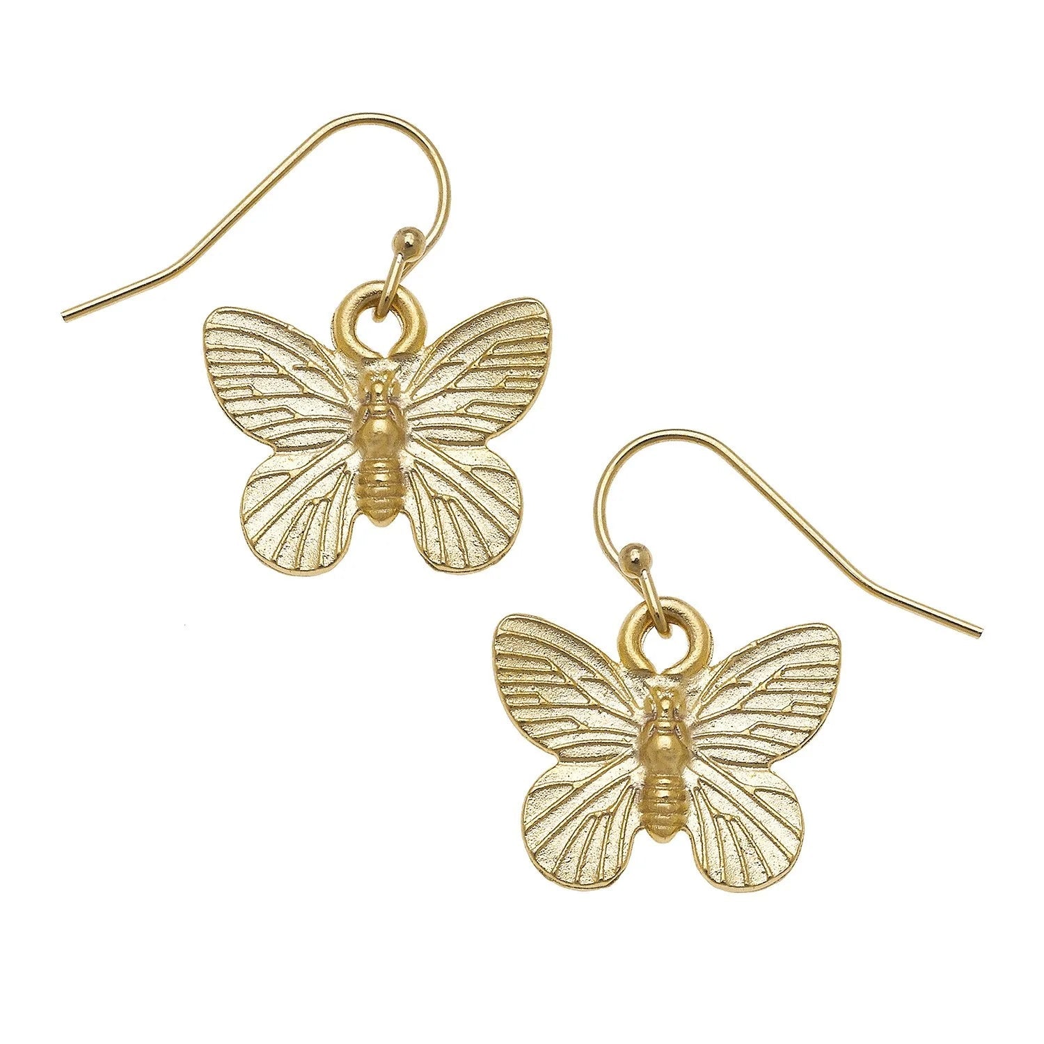 Butterfly Drop Earrings - Juli's Wearable Art