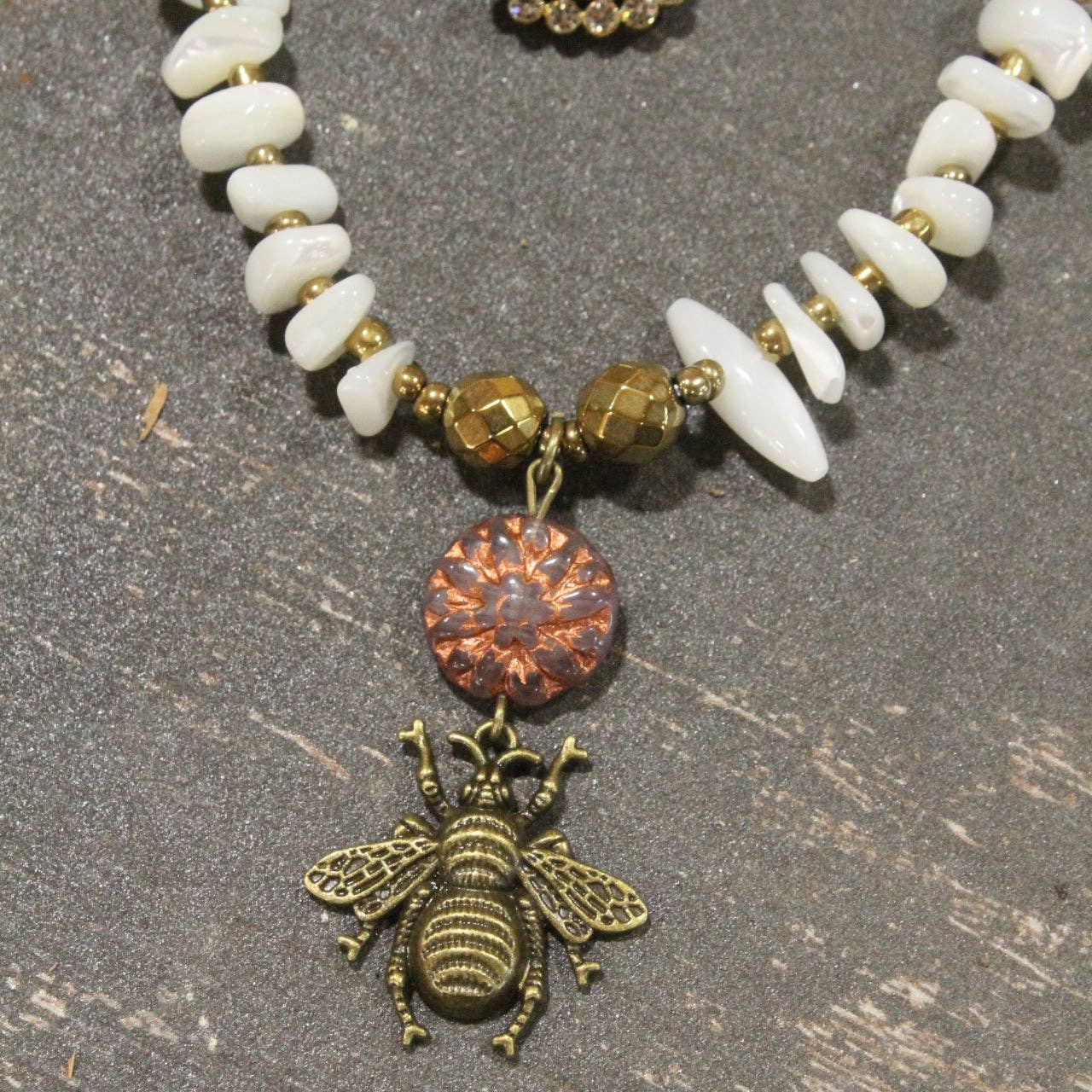 Buzzing Along Blush Layered Necklace - Juli's Wearable Art