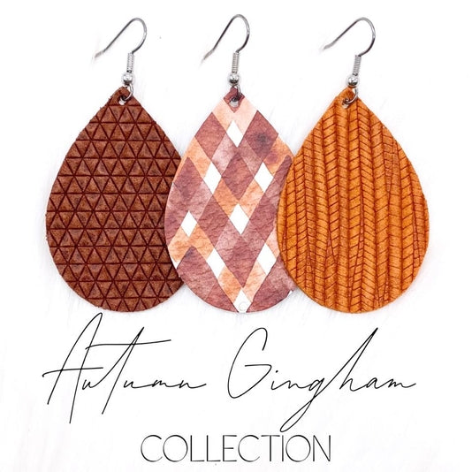 Autumn Gingham Collection Earrings