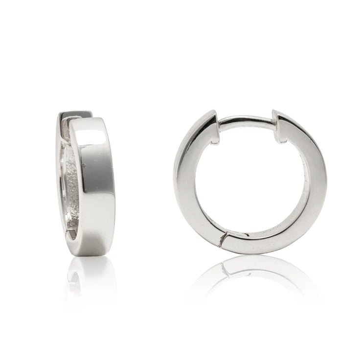 CAI Band Chunky Plain Huggie Hoop Earrings - Juli's Wearable Art