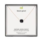 CAI Black Spinel Square Gemstone Necklaces - Juli's Wearable Art
