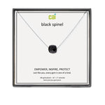CAI Black Spinel Square Gemstone Necklaces - Juli's Wearable Art