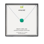 CAI Emerald Square Gemstone Necklaces - Juli's Wearable Art