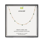 CAI Gold Satellite Gemstone Necklaces - Juli's Wearable Art