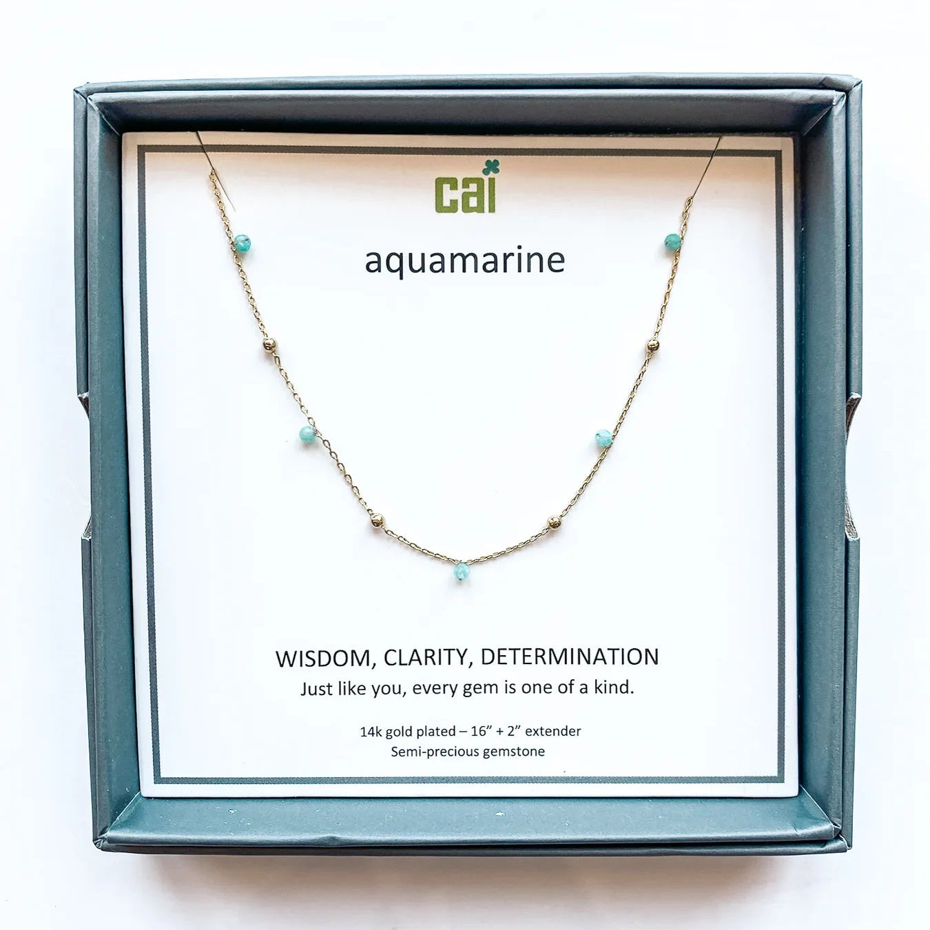 CAI Gold Satellite Gemstone Necklaces - Juli's Wearable Art