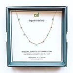 CAI Gold Satellite Gemstone Necklaces - Juli's Wearable Art