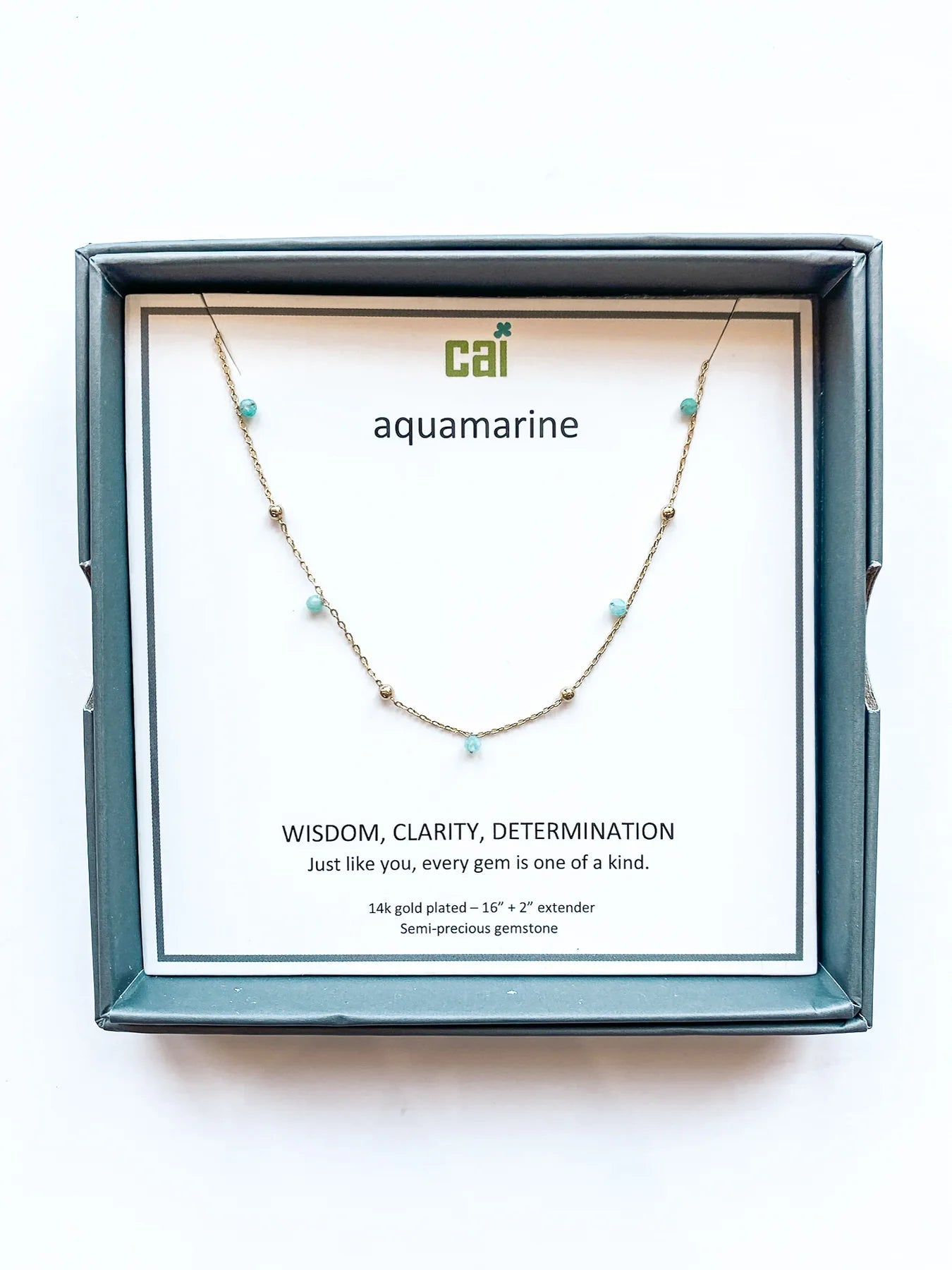 CAI Gold Satellite Gemstone Necklaces - Juli's Wearable Art