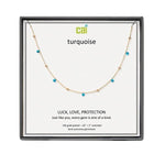 CAI Gold Satellite Gemstone Necklaces - Juli's Wearable Art