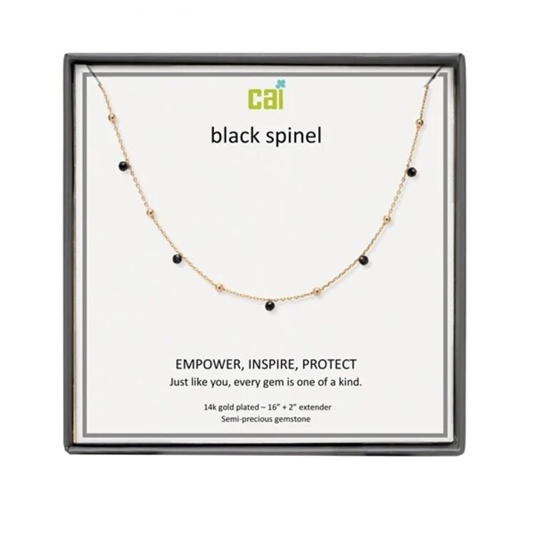CAI Gold Satellite Gemstone Necklaces - Juli's Wearable Art