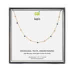 CAI Gold Satellite Gemstone Necklaces - Juli's Wearable Art