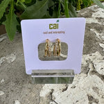 CAI Hoop Stud Earrings - Juli's Wearable Art
