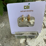 CAI Hoop Stud Earrings - Juli's Wearable Art