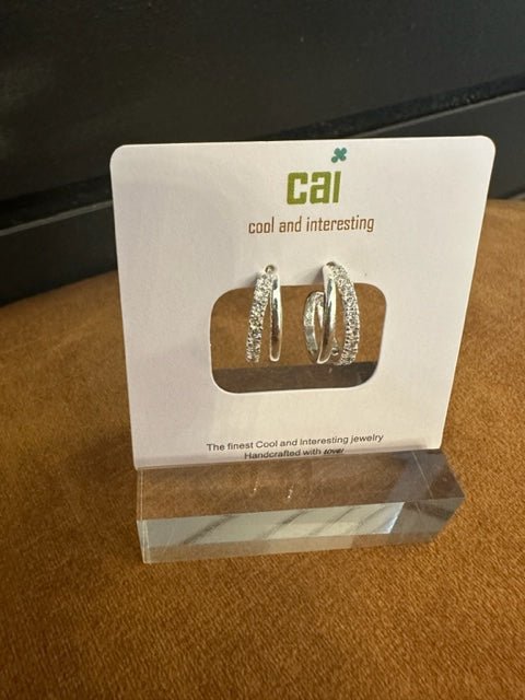 CAI Hoop Stud Earrings - Juli's Wearable Art