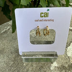 CAI Hoop Stud Earrings - Juli's Wearable Art