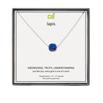 CAI Lapis Square Gemstone Necklaces - Juli's Wearable Art